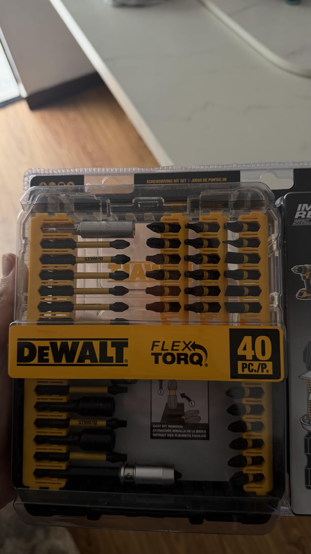 DEWALT Screwdriver Bit Set, 40 Pcs. Impact Ready, FlexTorq Impact Driver Bit Set with Storage Case (DWA2T40IR) customer photo 1