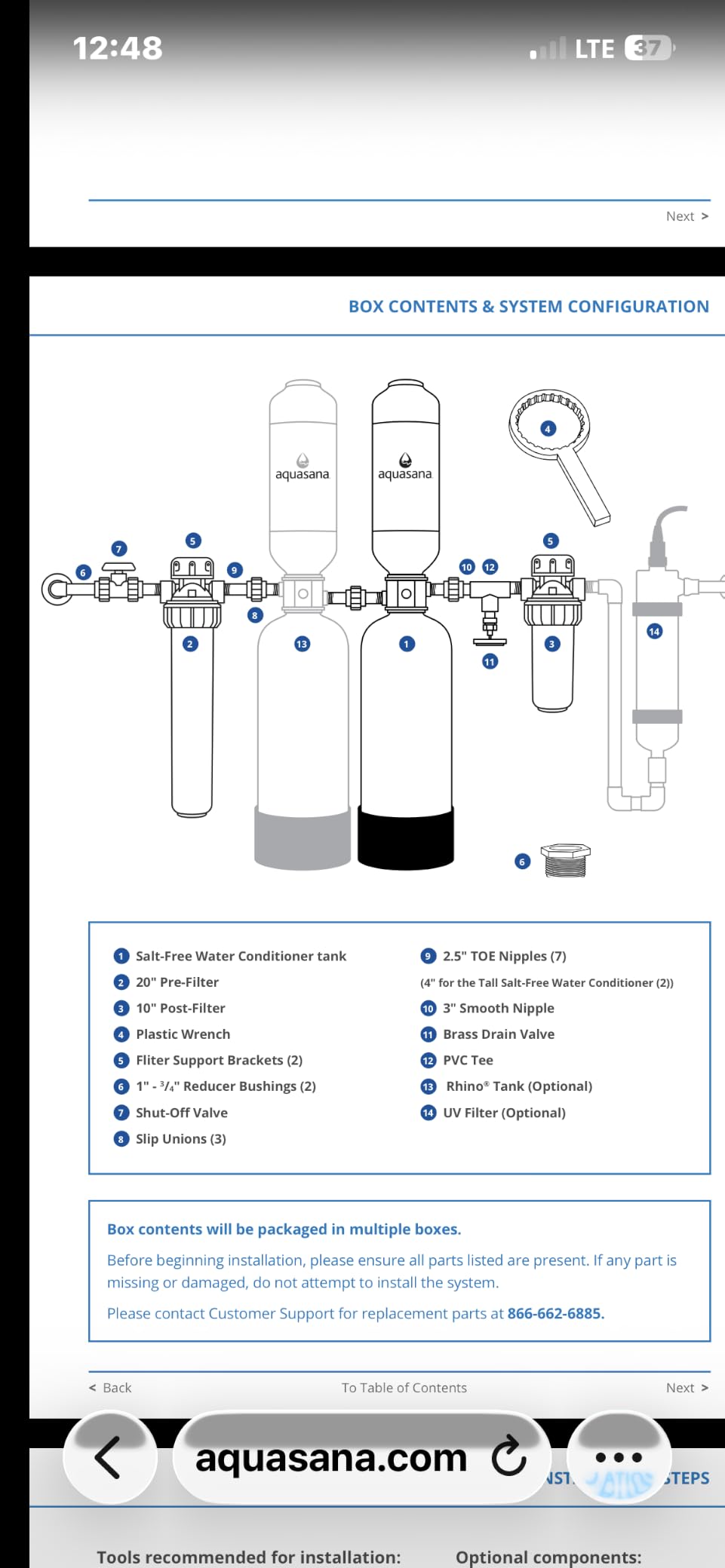 Aquasana Whole House Well Water Filter | 500K Gal | UV | WH-Well-CT-UVS-B customer photo 2
