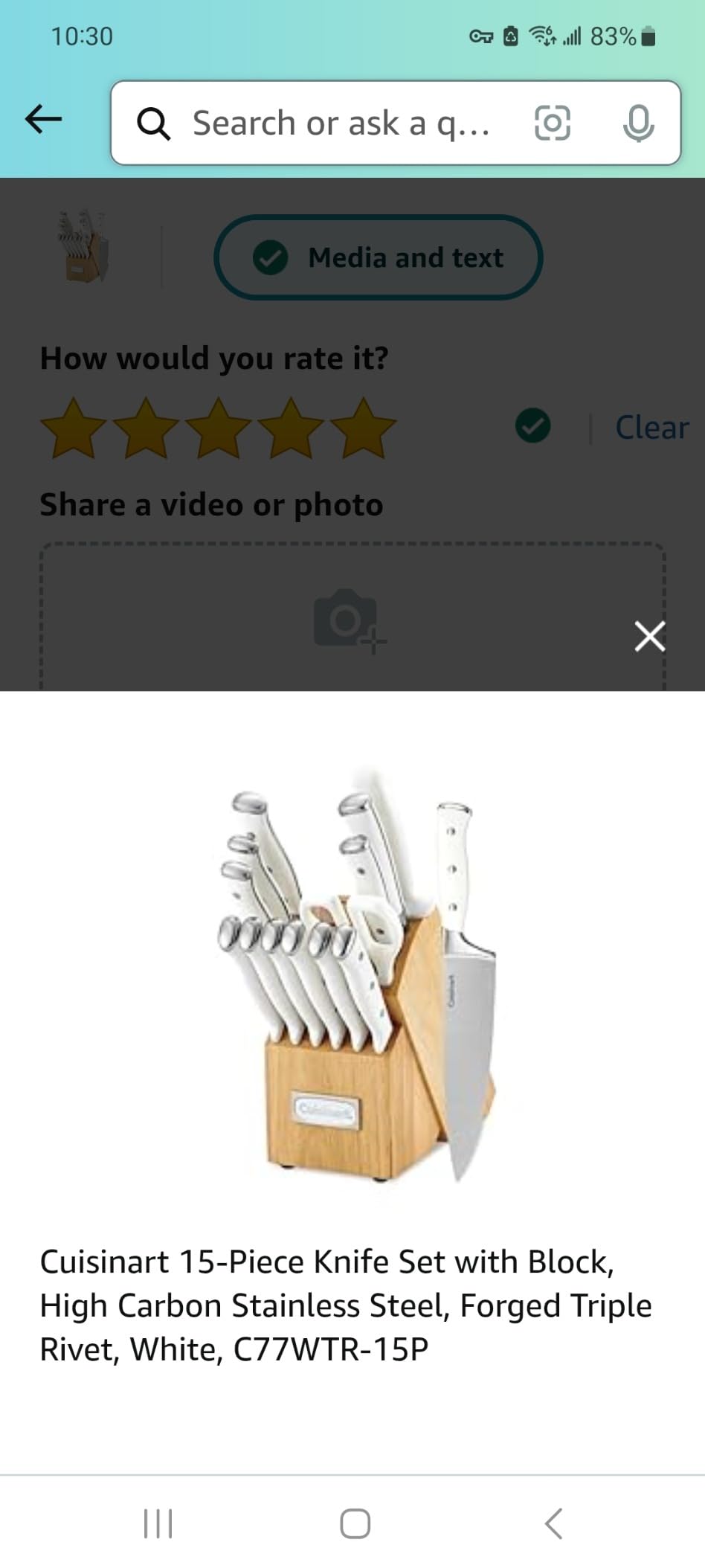 Cuisinart C77WTR-15P Set customer photo 2