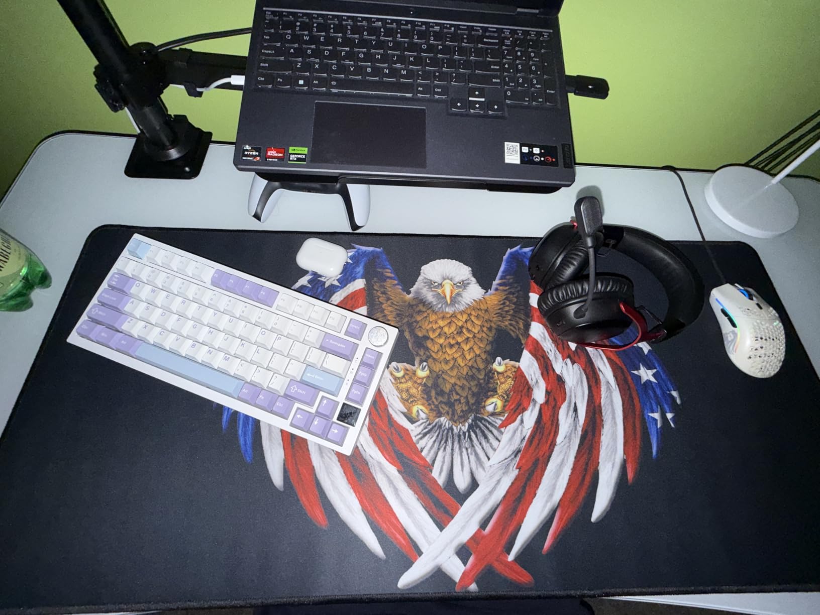 XXL Professional Large Mouse Pad & Computer Game Mouse Mat (35.4x15.7x0.12IN, 90x40 Black) customer photo 2