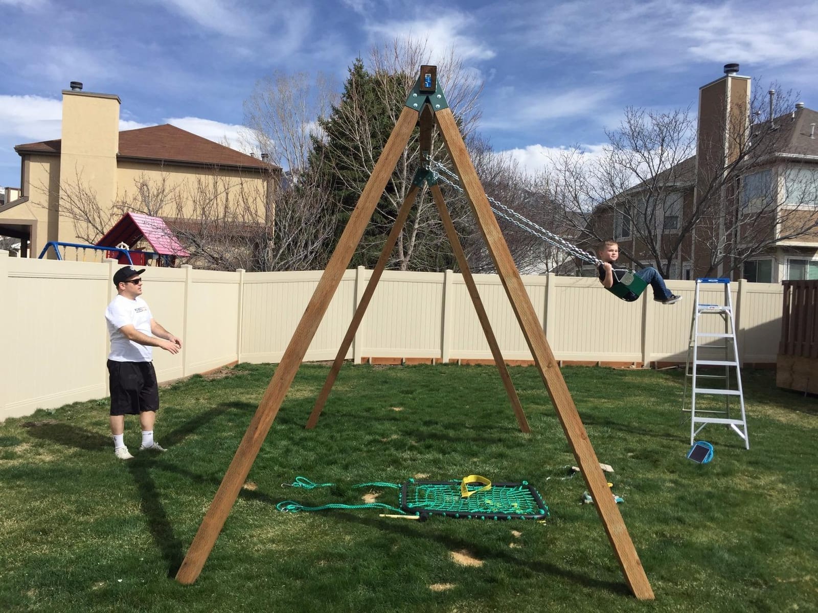 Eastern Jungle Gym Easy 1-2-3 A-Frame 2 Brackets for Swing Set, Green customer photo 2