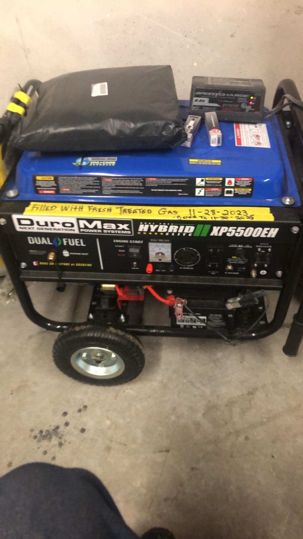 DuroMax XP5500EH 5,500-Watt Dual Fuel Portable Generator - Gas & Propane, Electric Start, RV & Emergency Ready customer photo 1