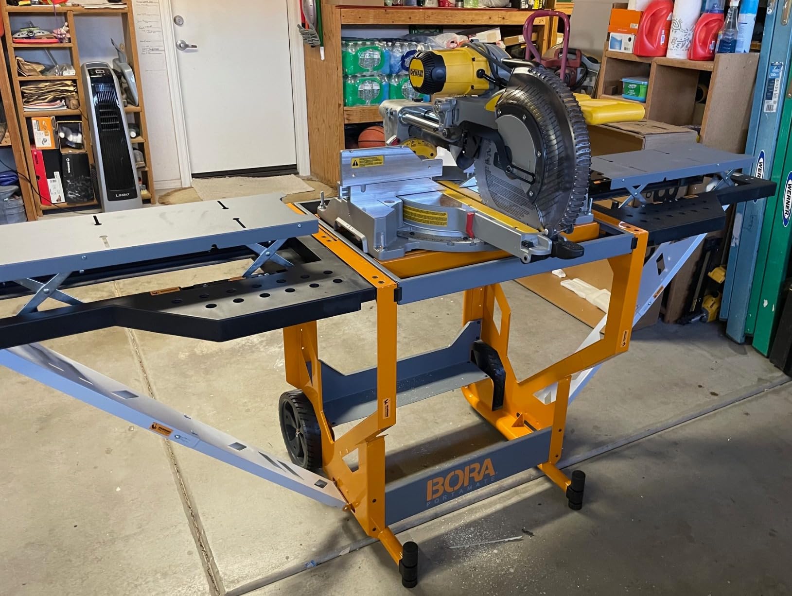 BORA Portacube Miter Saw Stand with Wheels, Rotating Top Workbench PM-8000 customer photo 1
