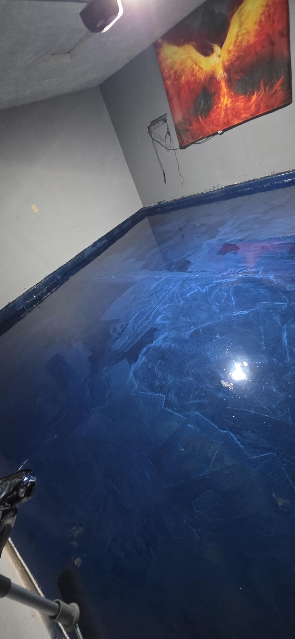 RockSolid Metallic Garage Floor Coating, Brilliant Blue customer photo 1