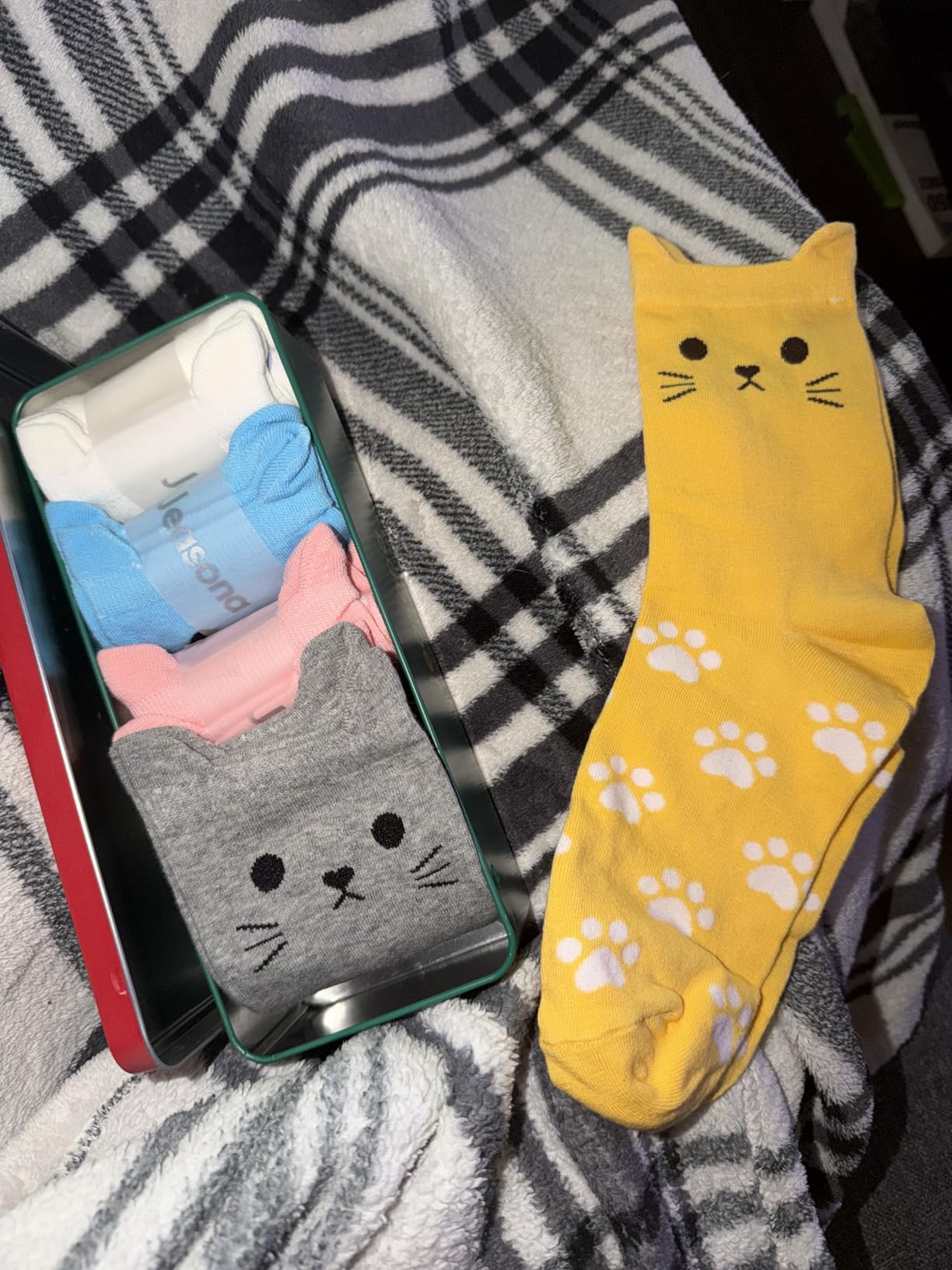 Jeasona Women’s Cute Cat Animal Socks Gifts for Women Wife Mom customer photo 2