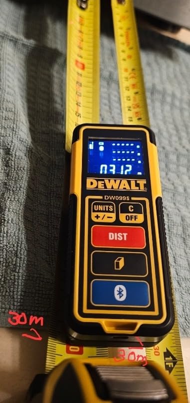 DEWALT Laser Measure Tool/Distance Meter, 100-Feet with Bluetooth (DW099S) customer photo 1