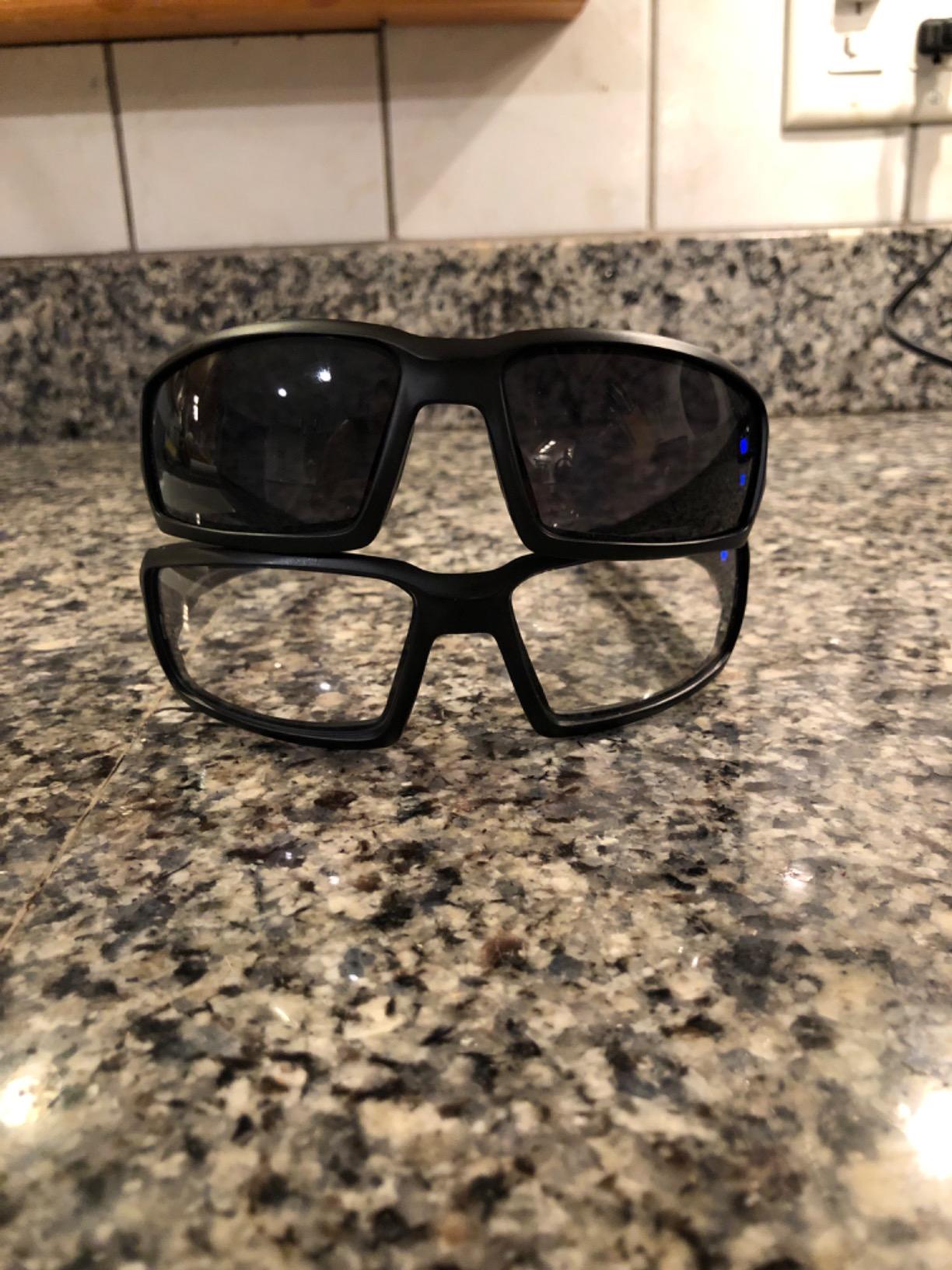 Uvex Hypershock Safety Glasses, Black Frame with Clear Lens & HydroShield Anti-Fog Coating (S2940HS) customer photo 1