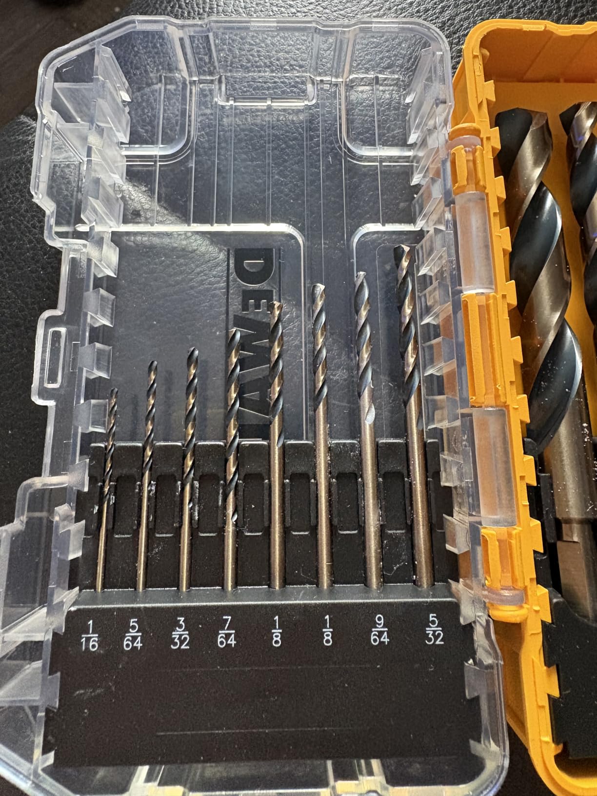 DEWALT Drill Bit Set, 3-Flats Shank,14-Piece, 135 Degree Split Point, for Plastic, Wood and Metal (DWA1184) customer photo 2