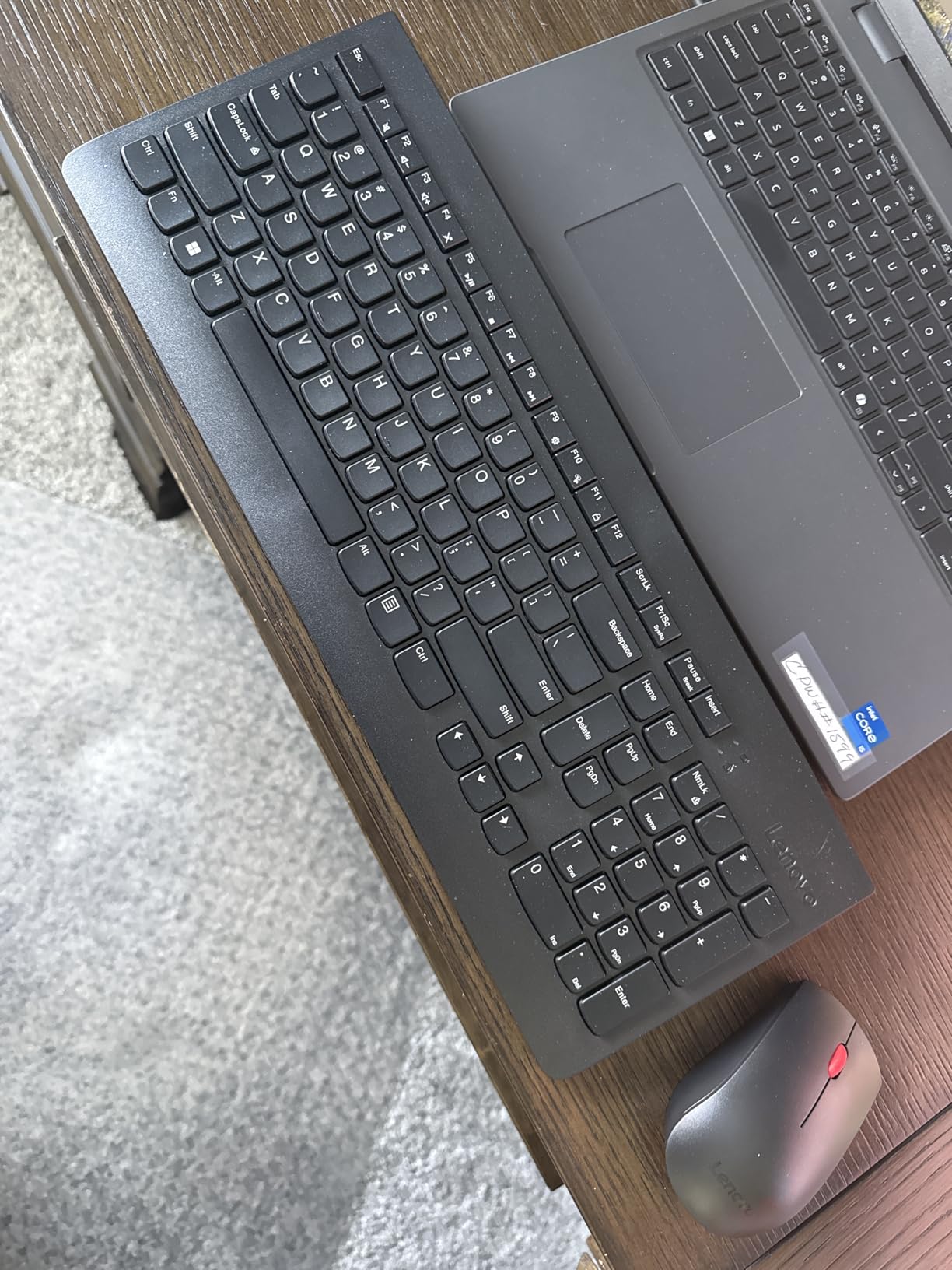 Lenovo 510 Wireless Keyboard & Mouse Combo, 2.4 GHz Nano USB Receiver, Full Size, Island Key Design, Left or Right Hand, 1200 DPI Optical Mouse, GX30N81775, Black customer photo 2