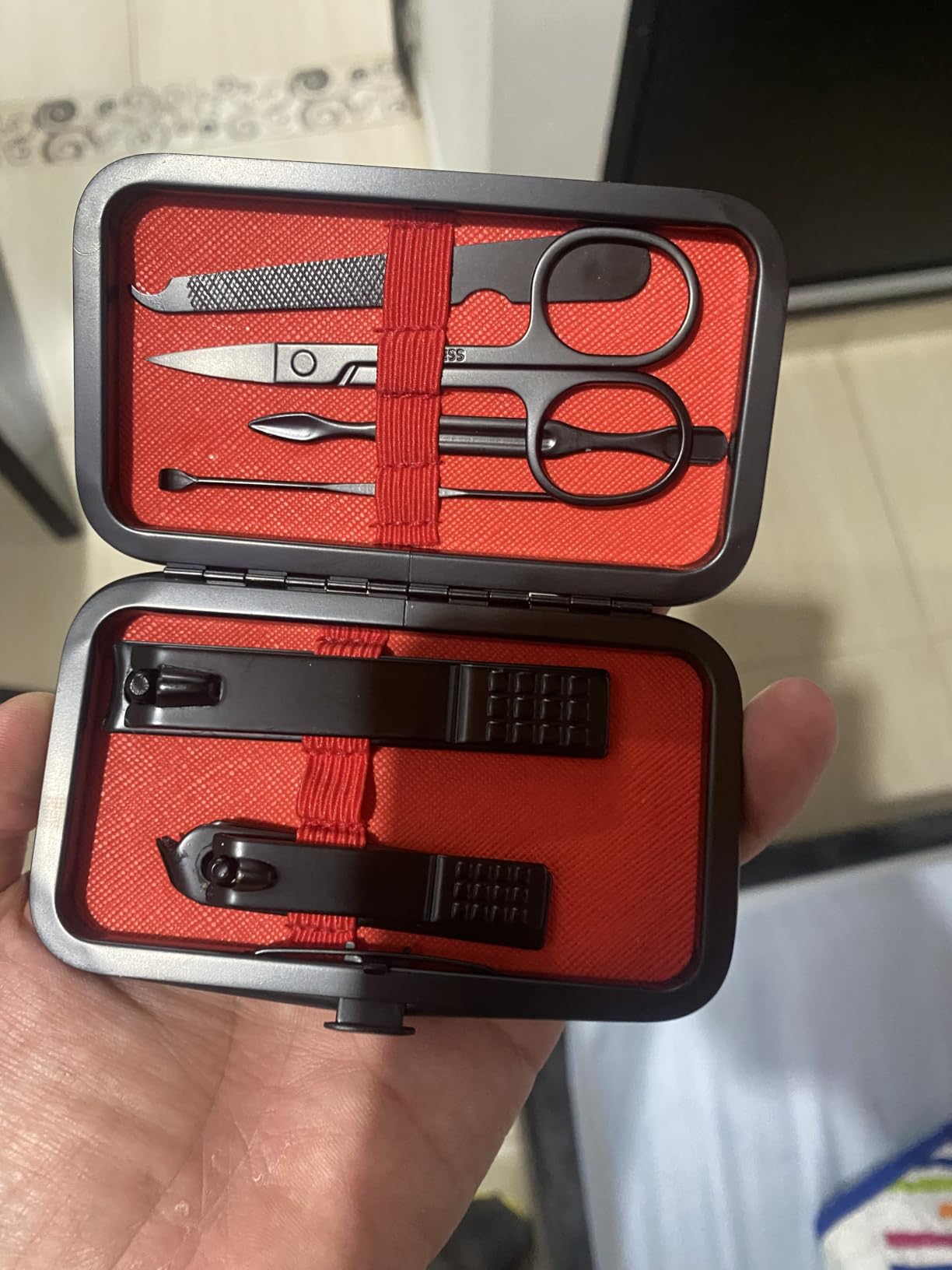 Aceoce Manicure Set Nail Clippers Set Gifts for Men Manicure Pedicure Kit customer photo 2