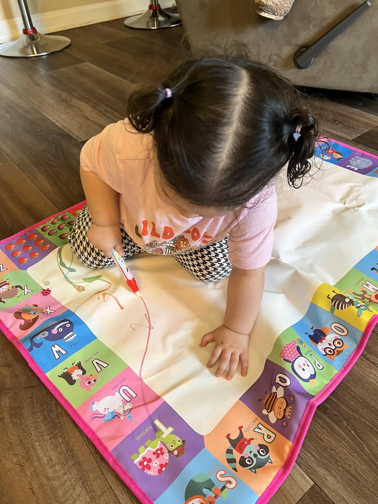Water Doodle Mat - Kids Color Painting Toy, Gift Set for Toddlers 2-7 customer photo 1