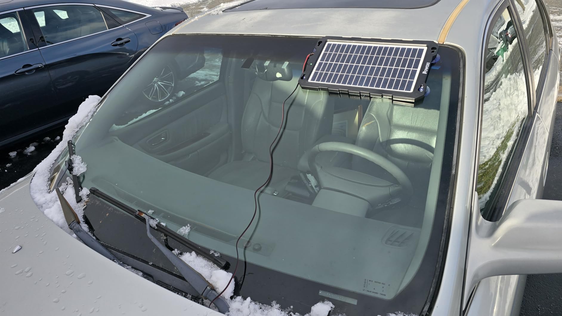 POWOXI 7.5W 12V Solar Battery Charger Trickle Maintainer Kit for Car customer photo 2