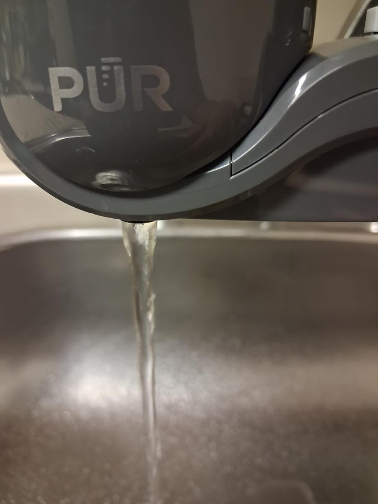 PUR Plus Faucet-Mount Water Filtration System, Lead-Reducing Filter, Grey customer photo 2
