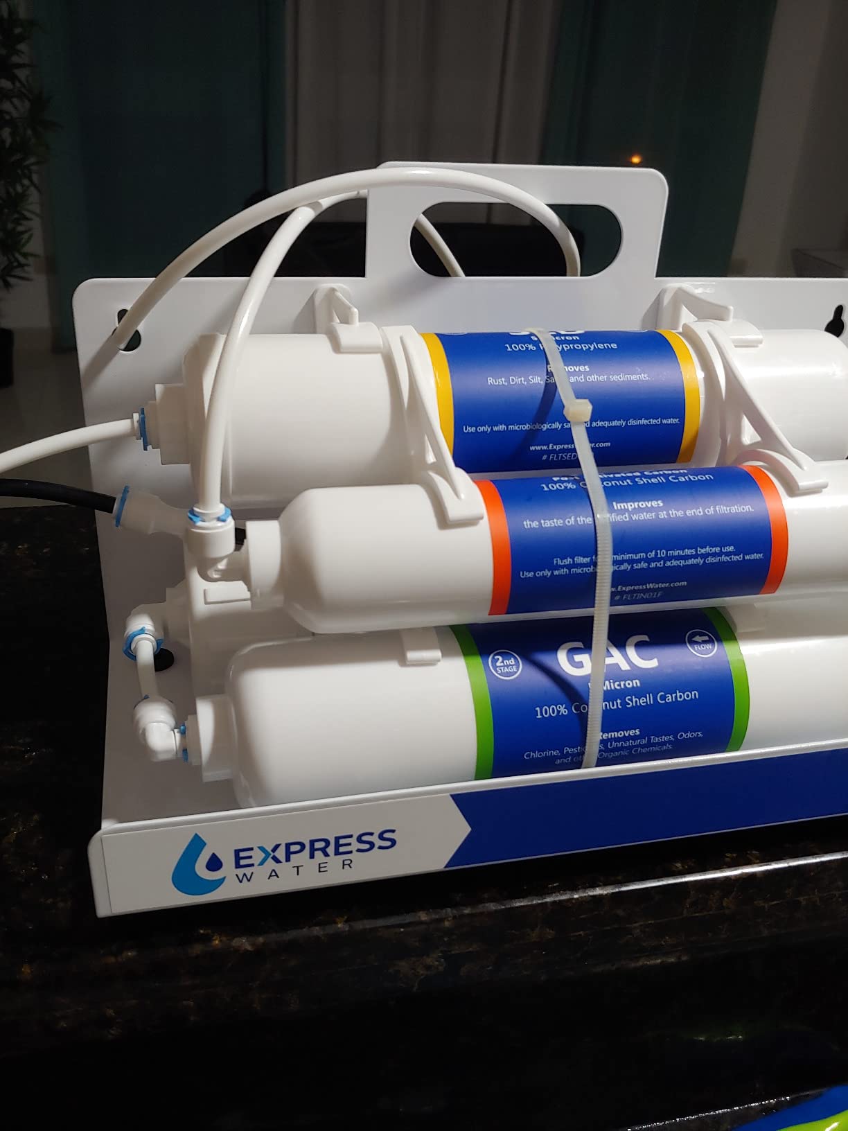 Express Water Countertop Reverse Osmosis Water Filtration System, White customer photo 1