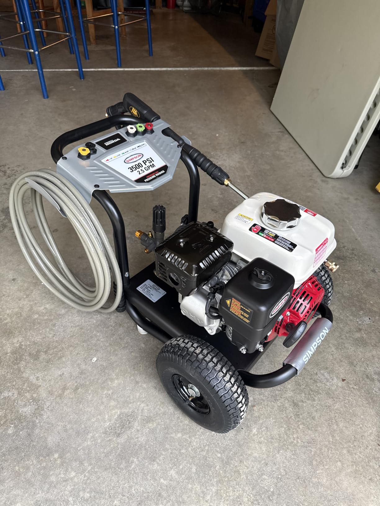 Simpson PowerShot 3500 PSI Gas Pressure Washer, 2.5 GPM, Honda GX200 Engine customer photo 2