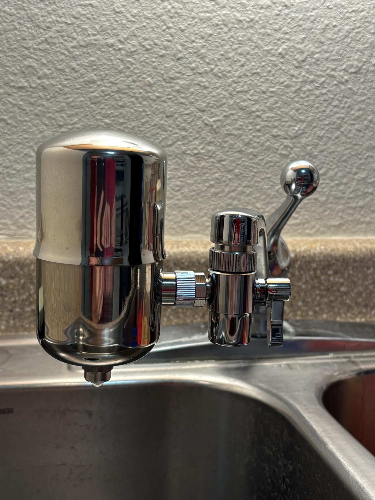 WINGSOL Stainless Steel Water Filter for Sink Faucet, NSF/ANSI 42&53, 360° Rotating Tap Purifier Reduce PFAS, Lead, Chlorine & Microplastics, 350 Gallons Long-Lasting Reinforced Housing Built-to-Last customer photo 1