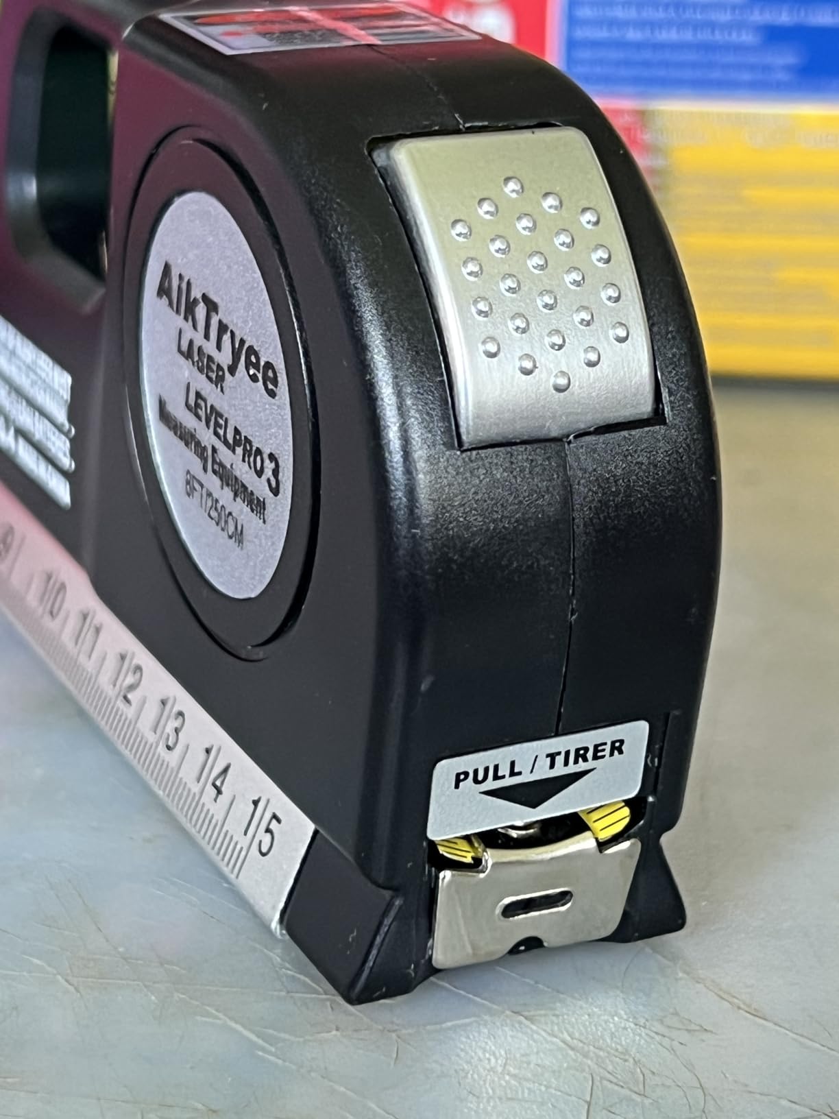 Laser Level Line Tool, Multipurpose Laser Level Kit Standard Cross Line Laser leveler Beam Tool with Metric Rulers 8ft/2.5M for Picture Hanging cabinets Tile Walls by AikTryee. customer photo 2