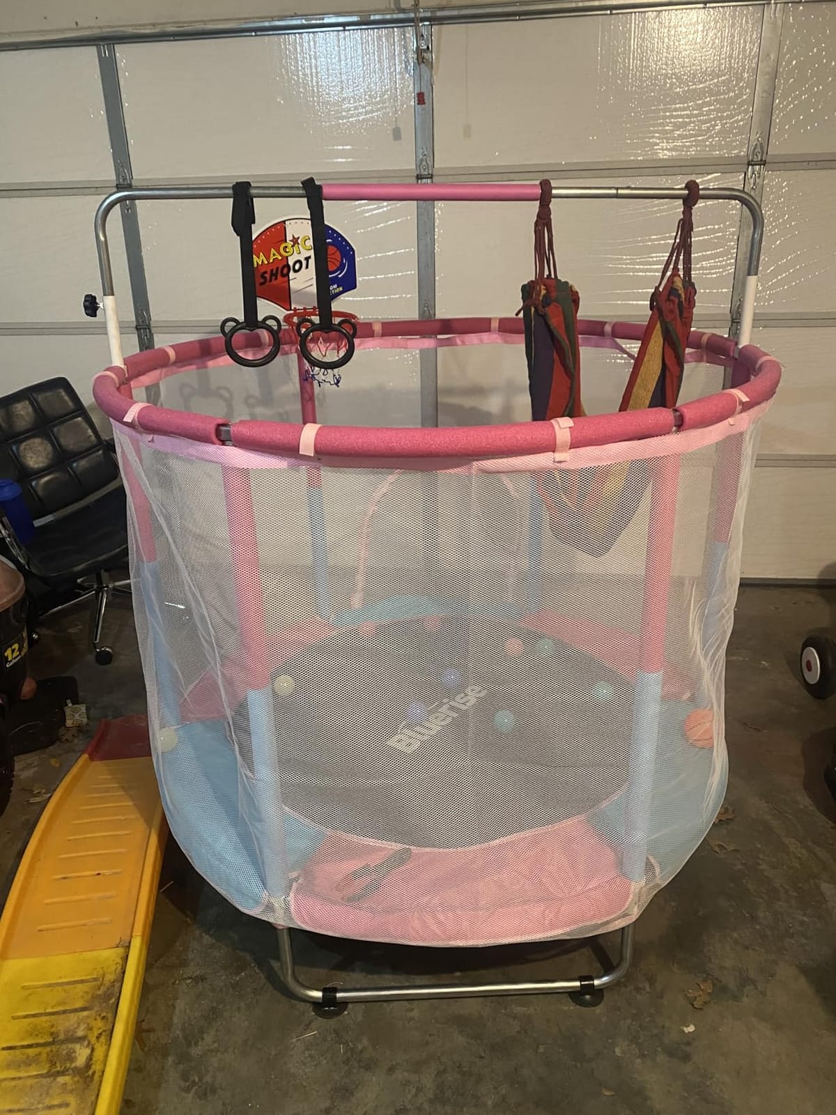 BLUERISE 55'' 72'' Indoor&Outdoor with Enclosure Trampoline for Kids Gifts customer photo 1
