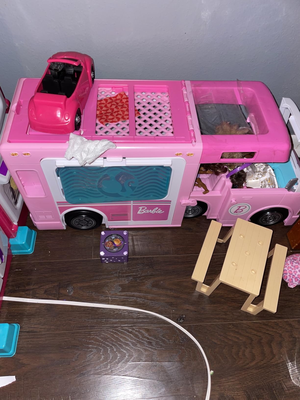 Barbie 3-in-1 DreamCamper Vehicle, Approx. 3-ft, Transforming Camper with Pool, Truck, Boat and 60 Accessories, Makes a Great Gift for 3 to 7 Year Olds customer photo 1