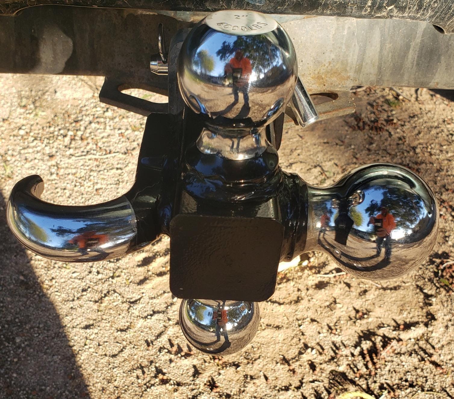 ORCISH Tri-Ball Trailer Hitch Mount with Tow Hook & Pin for 2