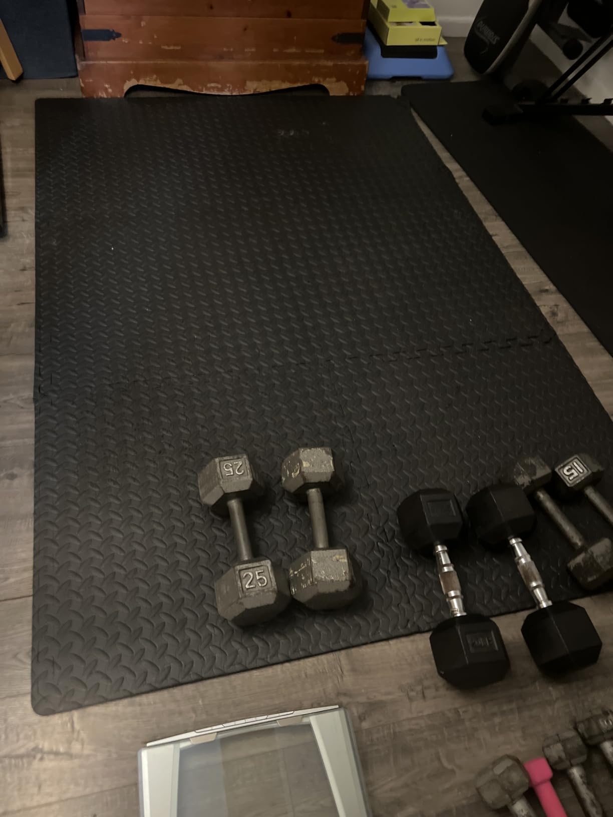 ProsourceFit Exercise Puzzle Mat ½-inch, EVA Interlocking Foam Floor Tiles for Home Gym, Workout Equipment, Kids Play Areas, Black, 48 SQ FT - 12 Tiles customer photo 2