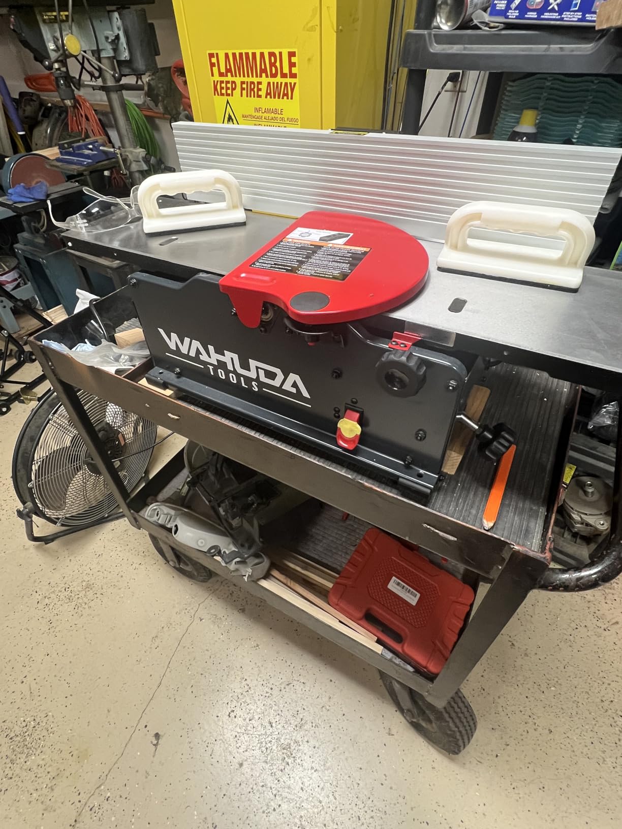 Wahuda Tools Jointer - 6-inch Benchtop Wood Jointer, Spiral Cutterhead Portable Jointer w/Cast Iron Tables & 4-Sided Carbide Tips & 10amp motor, Woodworking Tools for All Wood Types (50160CC-WHD) customer photo 2