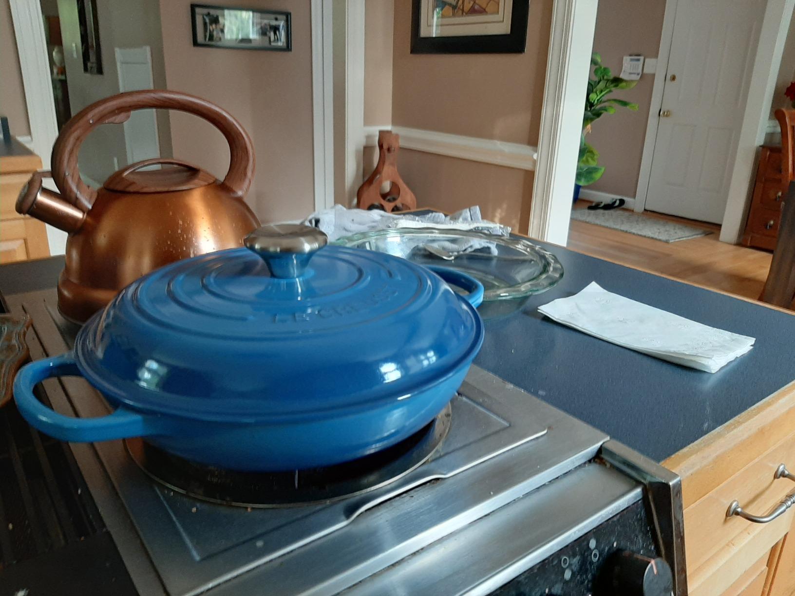 Le Creuset Enameled Cast Iron Signature Braiser, 5 qt., Marseille customer photo 2