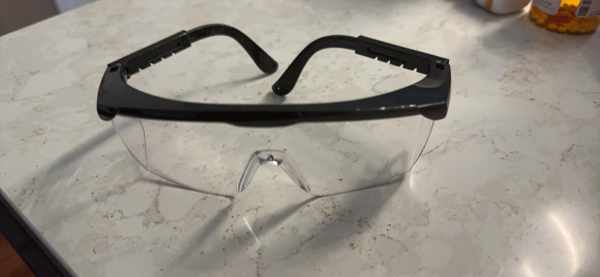 PACIFIC PPE 2 Pack Safety Glasses for Men and Women, ANSI Z87 Safety Goggles with Scratch Resistant Clear Wraparound Lenses, Adjustable Lab Goggles, UV Protection Lab Glasses customer photo 2