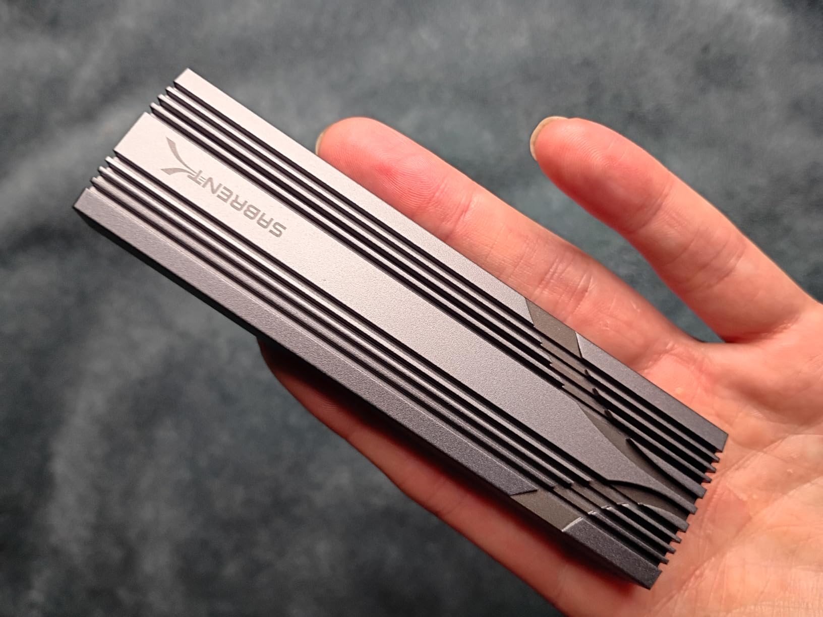 SABRENT Tool-Free NVMe & SATA M.2 SSD Enclosure, USB 3.2 Type-C (EC-SNVE) customer photo 1