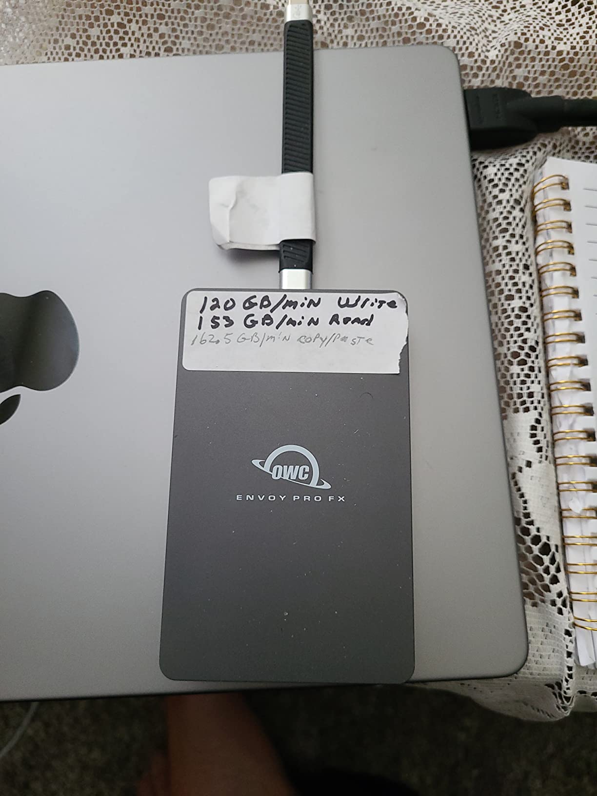 OWC Envoy Pro FX 1TB Thunderbolt 40Gb/s + USB-C 10Gb/s Portable NVMe SSD customer photo 2