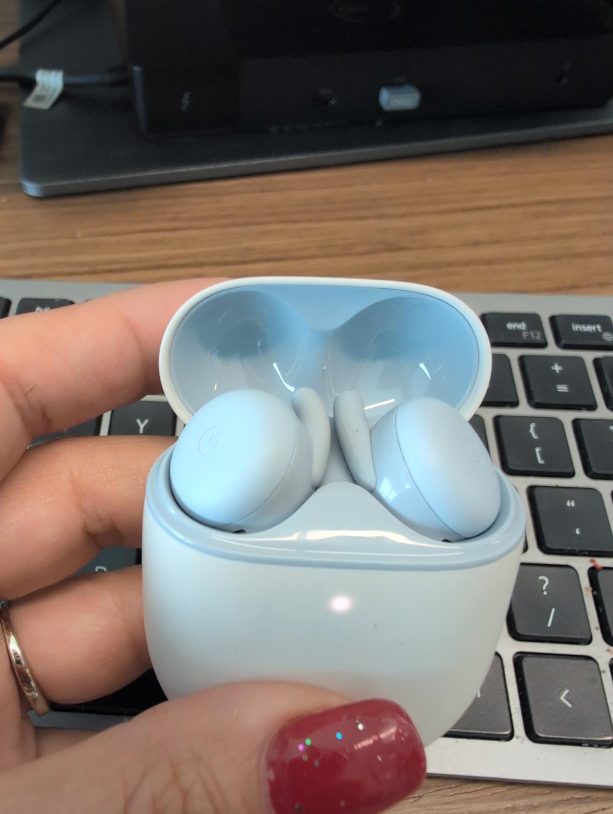 Google Pixel Buds A-Series - Wireless Earbuds - Headphones with Bluetooth - Compatible with Android - Dark Olive customer photo 1