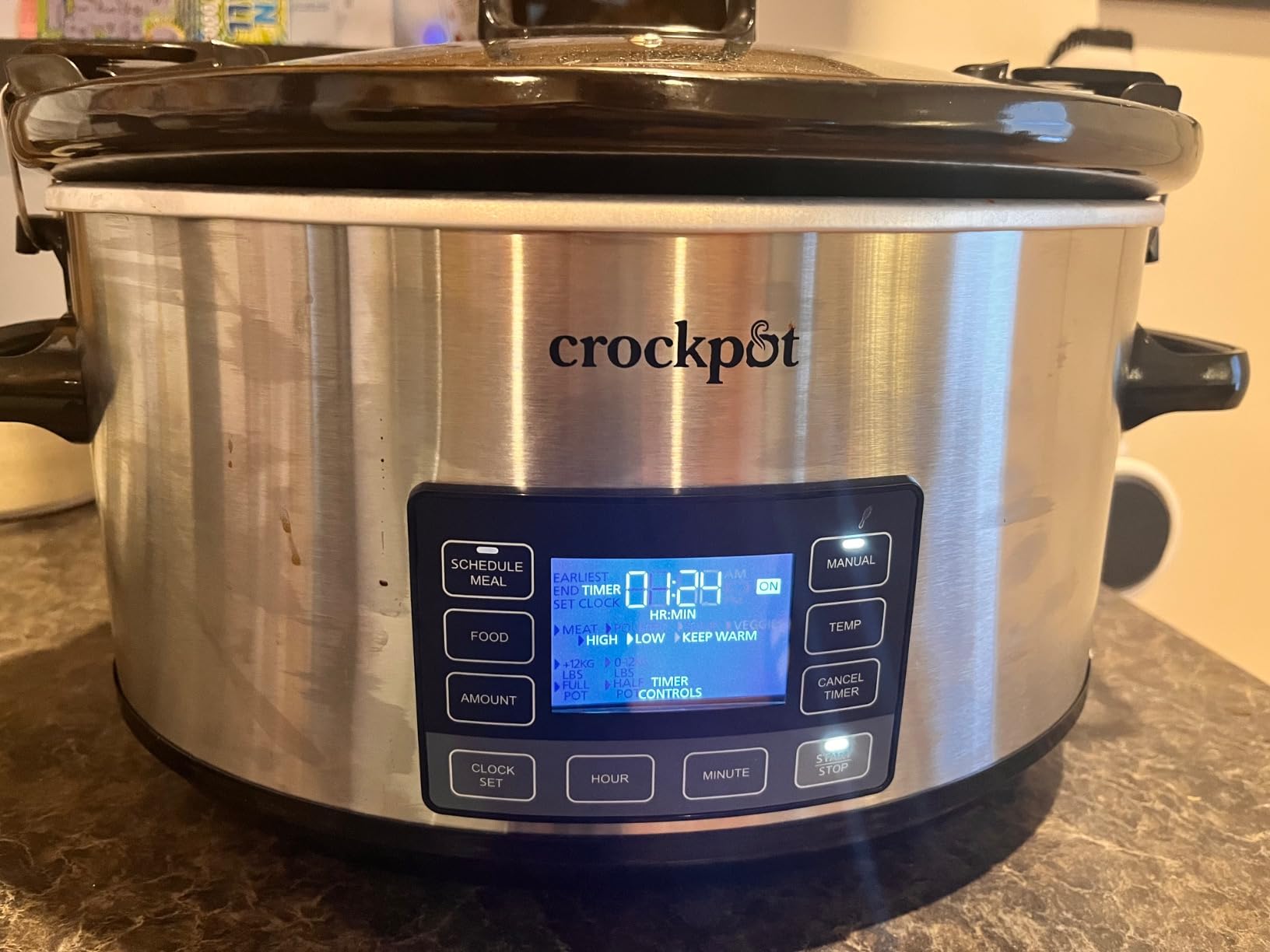 Crock-Pot 7-Quart Slow Cooker, Portable Programmable with Timer, Locking Lid, Stainless Steel; an Essential Kitchen Appliance, Perfect for Families and Gatherings customer photo 1