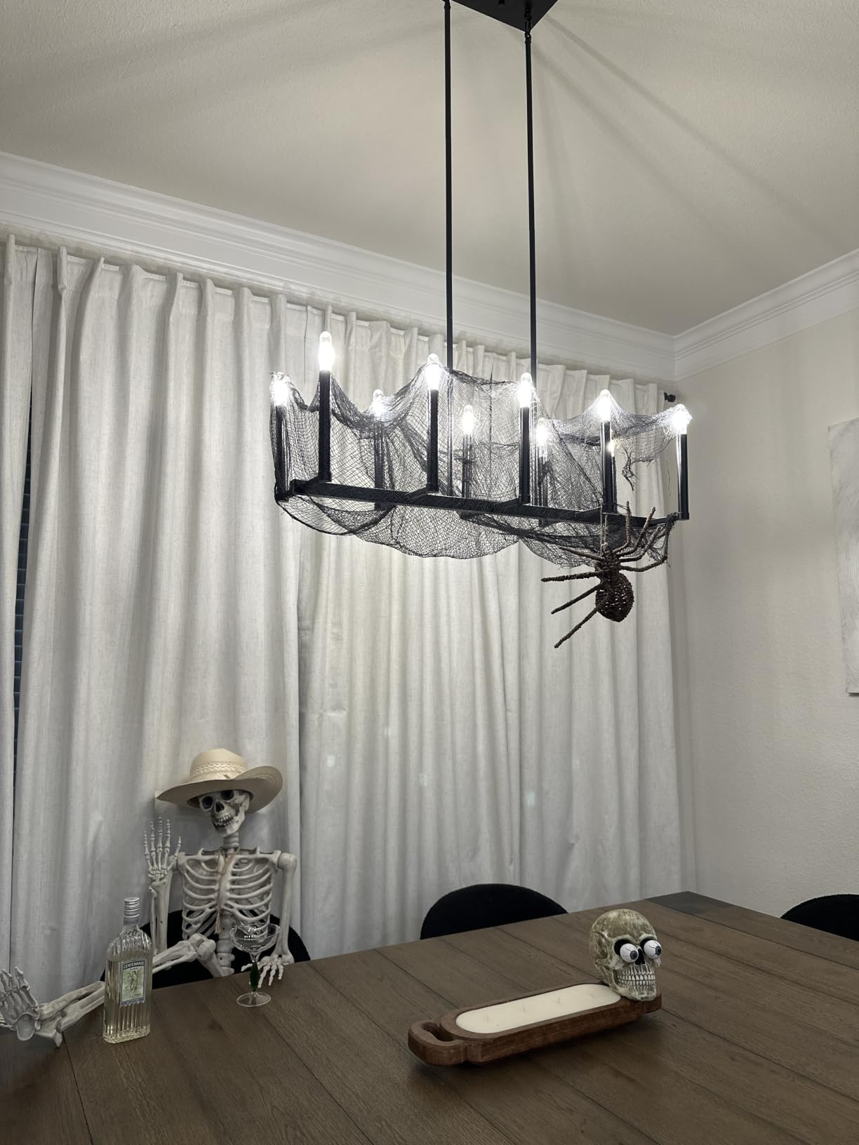 5Pcs Halloween Creepy Cloth Black 30×72inch - Halloween Decorations Clearance - Creepy Spooky Halloween Decorations Outdoor Indoor customer photo 1