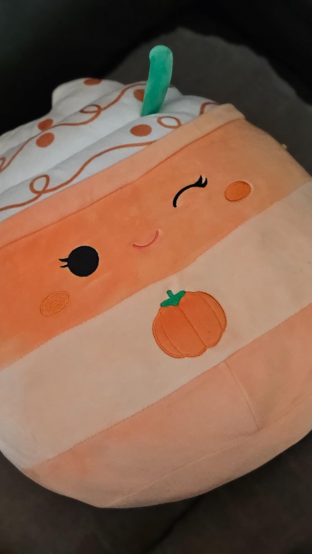 Squishmallows Original 14-Inch Delindy Orange Pumpkin Spice Latte - Large Ultrasoft Official Jazwares Plush customer photo 2