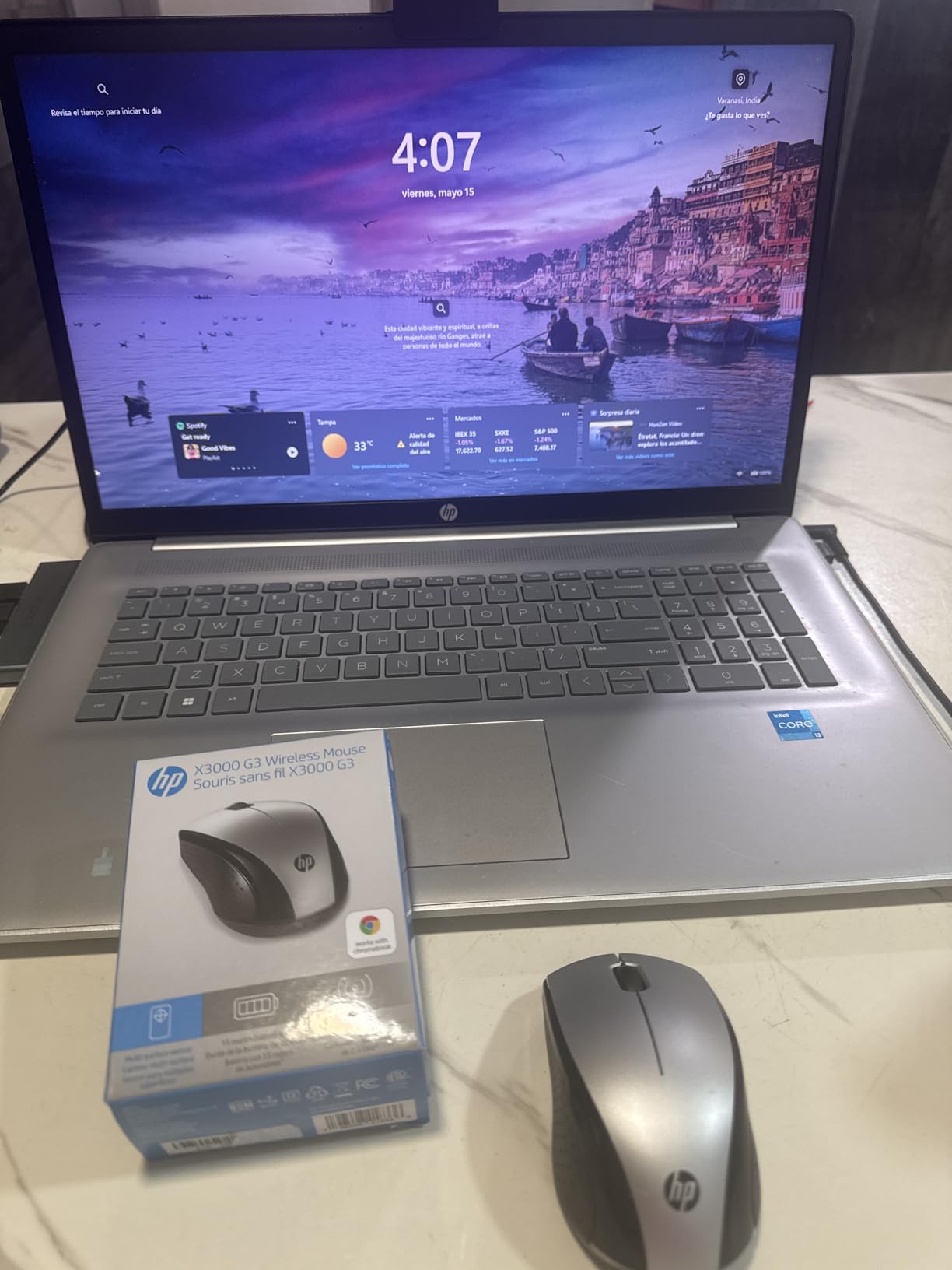 HP X3000 G3 Wireless Mouse - Black, 15-Month Battery, Side Grips for Control, Travel-Friendly, Blue LED, Powerful 1600 DPI Optical Sensor, Compatible with Wins PC/Laptop, Mac, Chromebook (683N7AA) customer photo 1