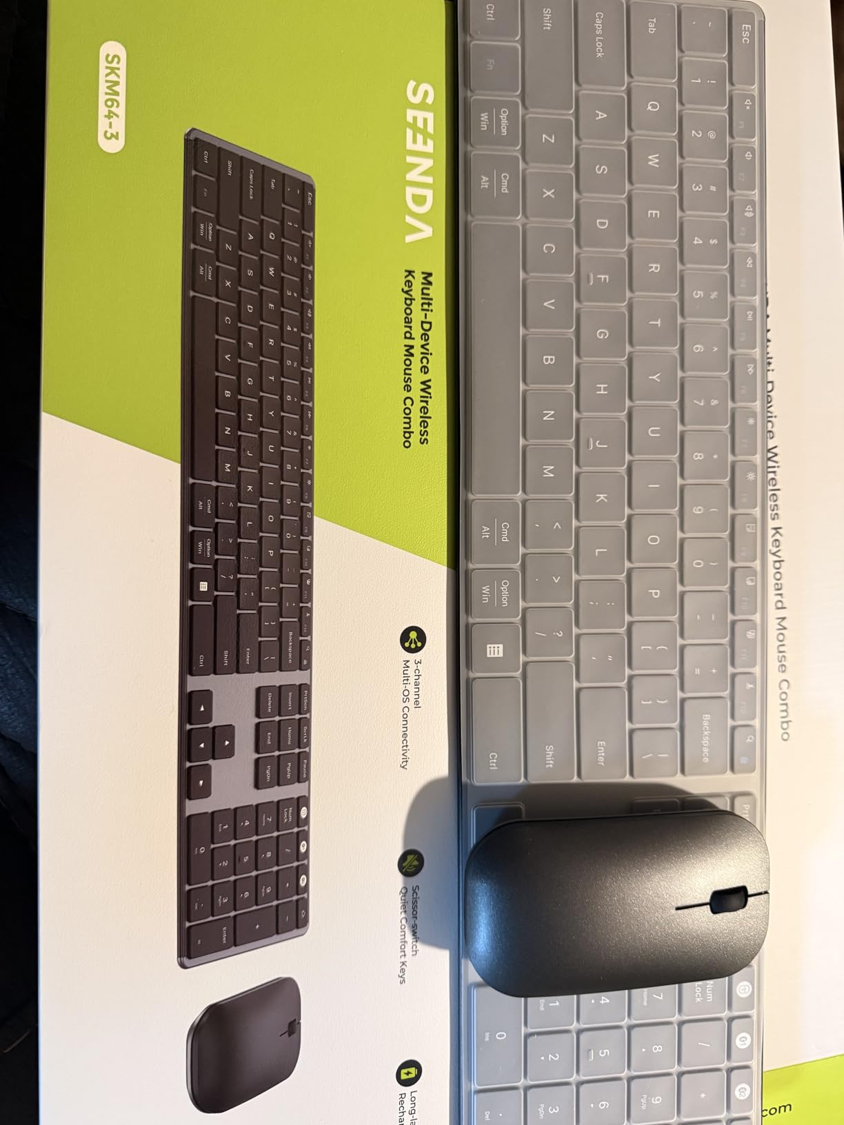 seenda SKM64-3 Wireless Bluetooth Keyboard Mouse Combo for Windows and Mac customer photo 2
