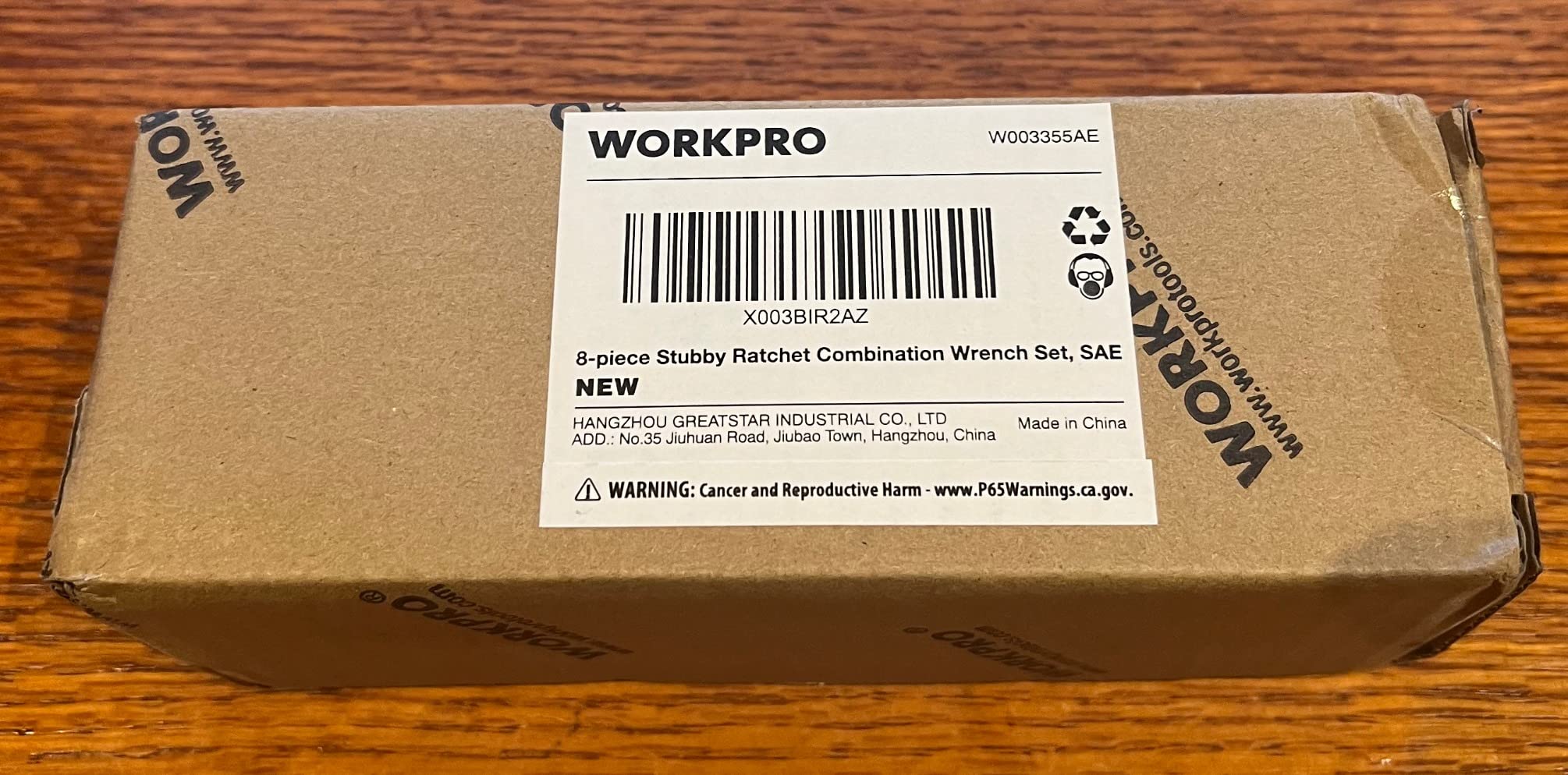 WORKPRO 8 Piece Flex Head Stubby Ratcheting Wrench Set, SAE 5/16-3/4 in customer photo 2