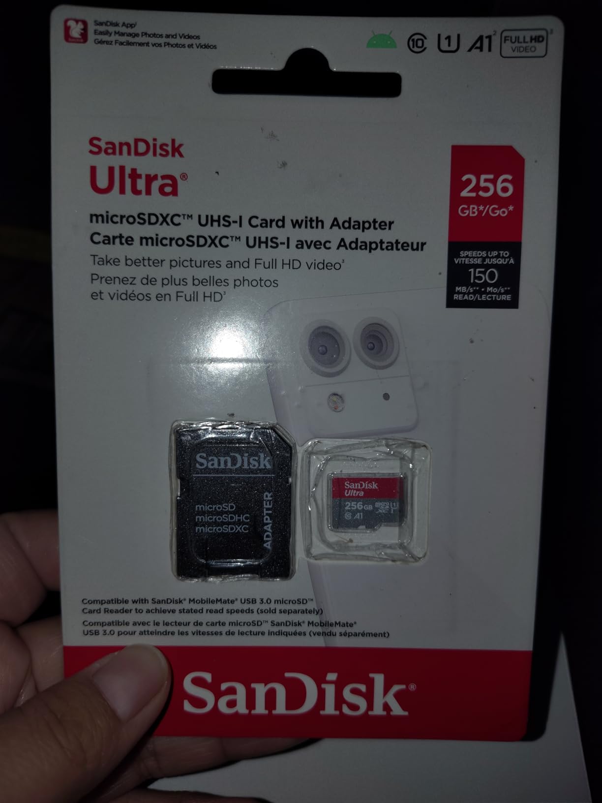 SANDISK 256GB Ultra microSD Card + Adapter, Up to 150MB/s Read Speeds customer photo 2