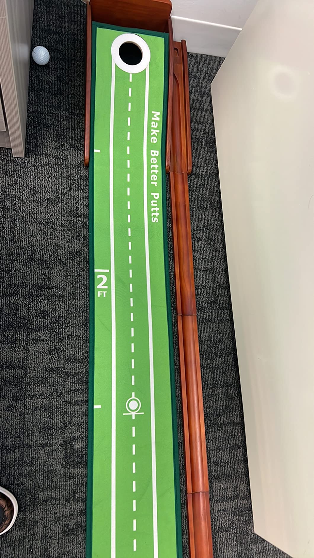 Putting Green Indoor - Golf Putting Mat Putting Matt for Indoors for Kids Indoor Putting Green Putting Practice Indoor Putting Greens for Home Office with Ball Return Golf Gifts for Men by ToVii customer photo 2