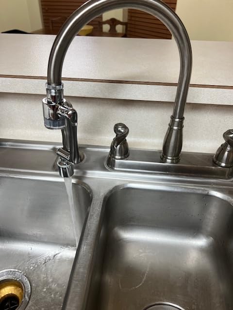 CECEFIN Sink Filter for Bathroom/Kitchen Water Faucet Extender, 1080 Swivel customer photo 1