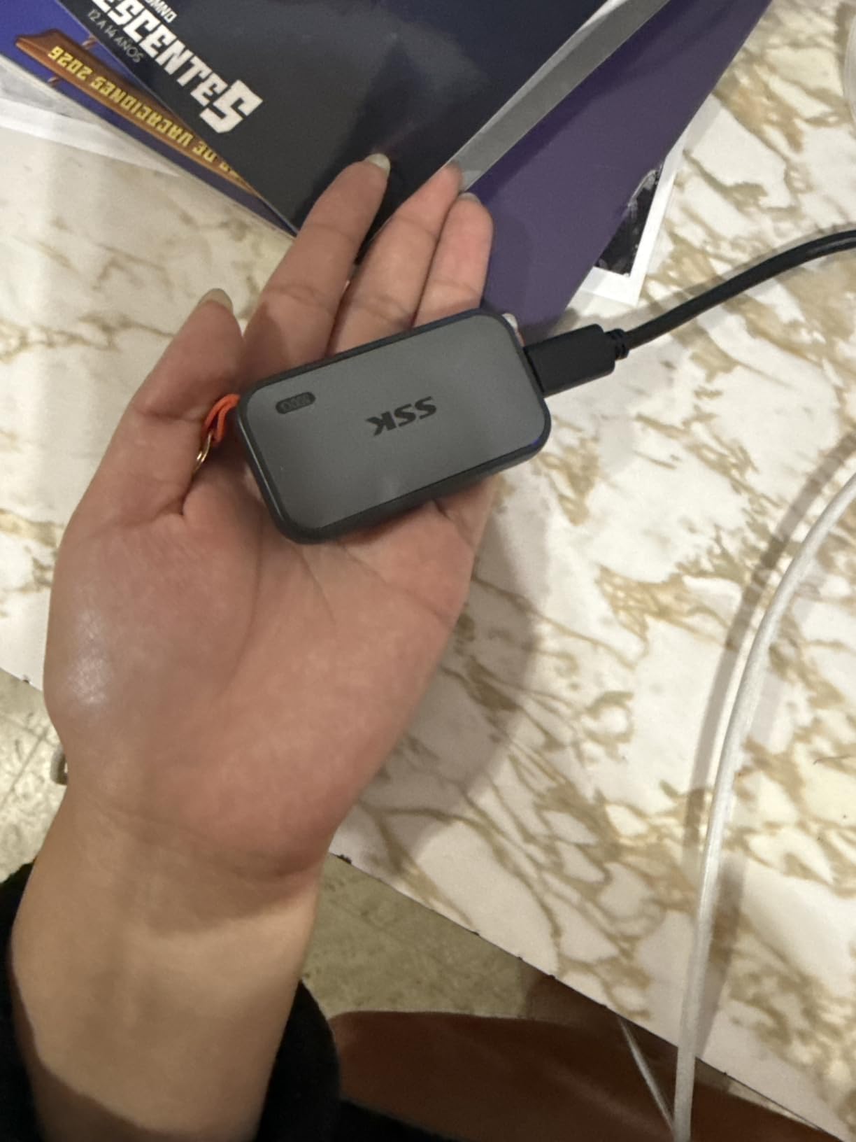 SSK Portable SSD 250GB External Solid State Hard Drive USB C Up to 1050MB/s customer photo 1