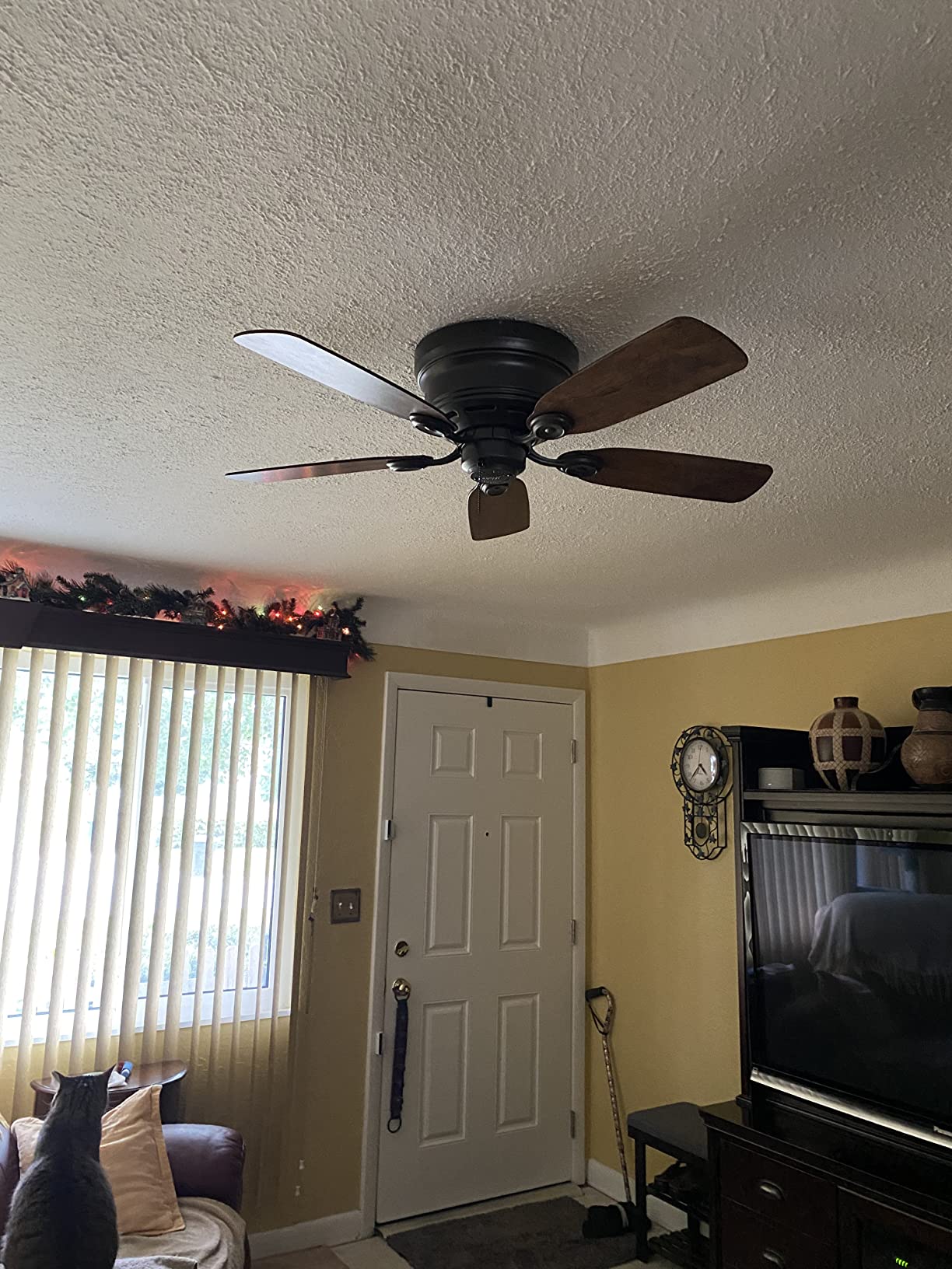 Hunter Low Profile IV, Indoor, Ceiling Fan, No Light, 42 inch, Matte Black customer photo 2