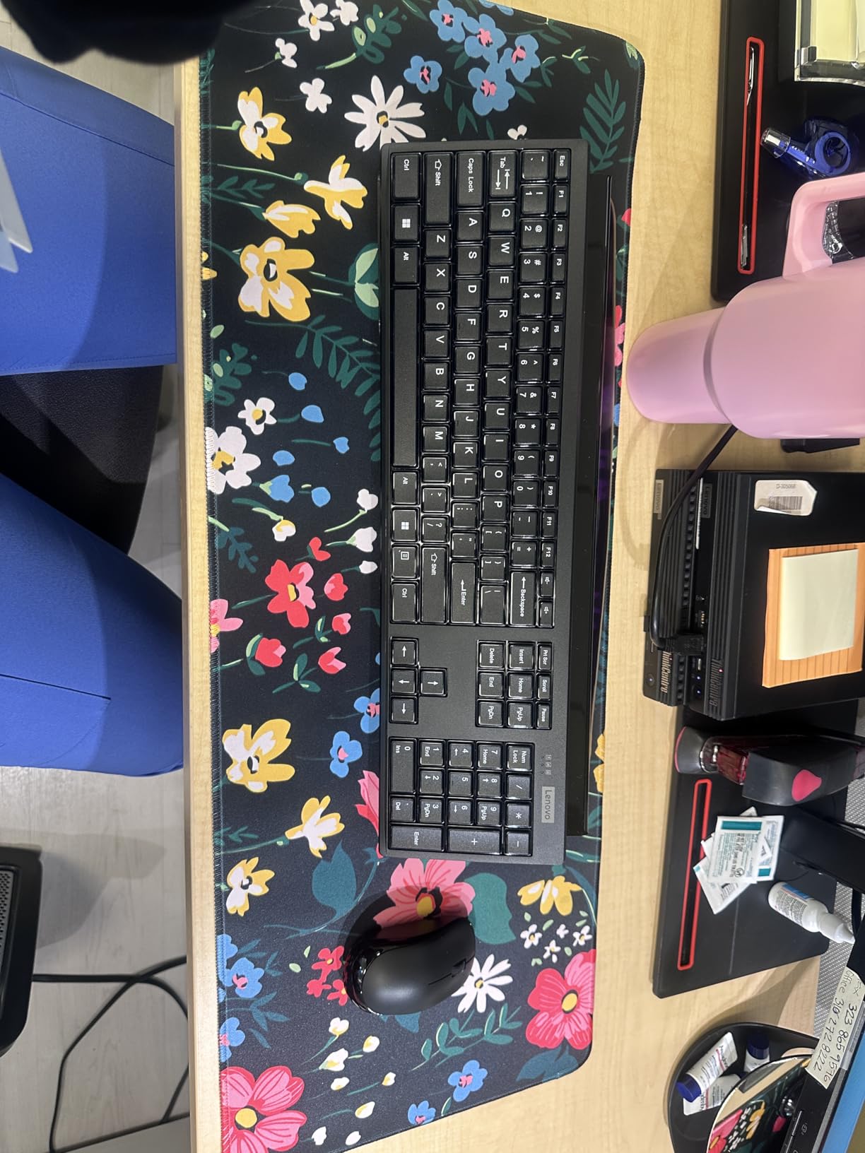 Lenovo 100 Wireless Keyboard and Mouse Combo – Cordless Set with Spill Resistant Quiet Keys – 3-Zone Keyboard - Ambidextrous Mouse – Compact Design – Wireless USB -Black customer photo 2