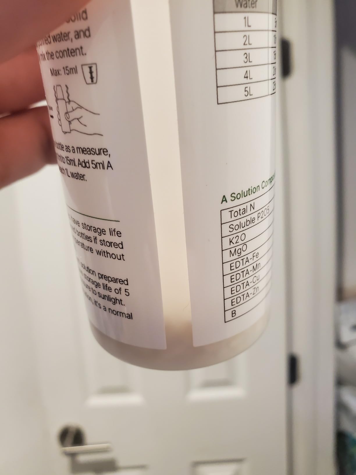 Hydroponics Nutrients for Aerogarden(800ml in Total), Plant Food A & B Hydroponics Supplies, Indoor Plant Fertilizer for Hydroponics Growing System, Hydroponic Solution for Vegetables Thrive customer photo 2