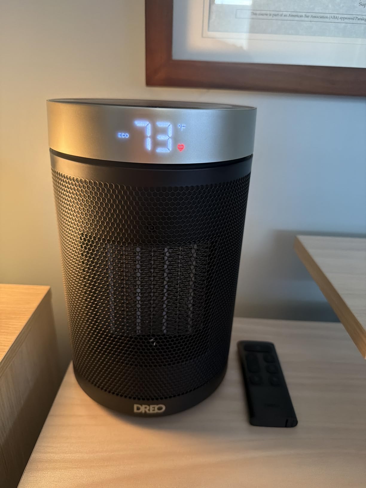DREO Space Heater, Portable Electric Heaters for Indoor Use with Thermostat customer photo 2
