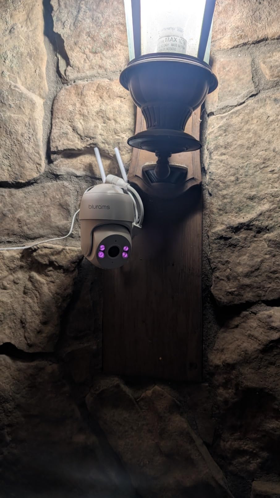 blurams 2K Outdoor Camera Wired, 5GHz/2.4GHz Wi-Fi Cameras for Home Security Outside with 360° PTZ, Color Night Vision, Motion Detection Tracking, Two-Way Audio, IP66 Weatherproof, Works with Alexa customer photo 2
