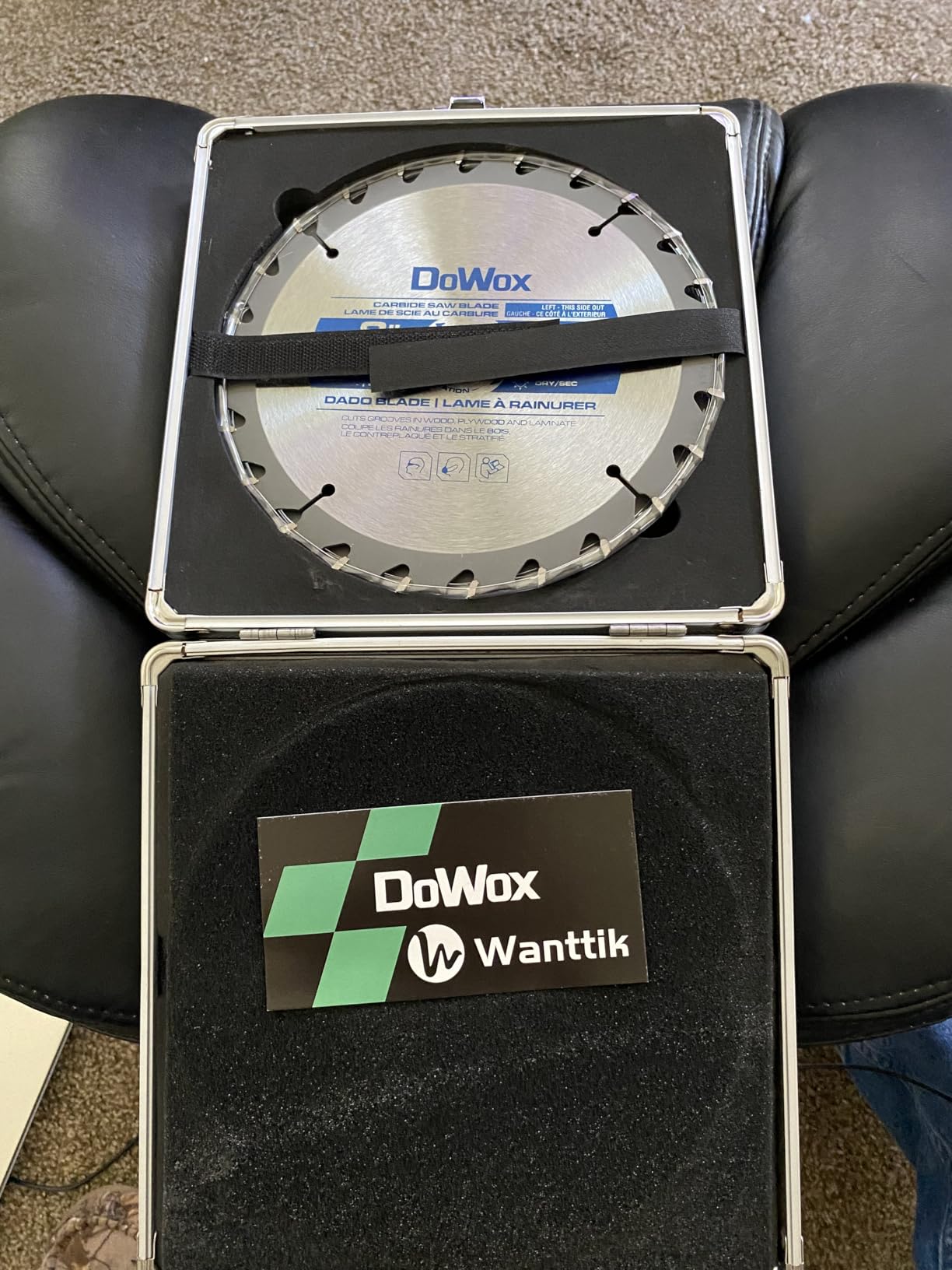 Dado Saw Blade Set, 8 Inch Stacking Dado Blade for Table Saws, 24 Tooth with 5/8 Inch Bore for Fine Finish Dados, Grooves and Rabbets, 23 Pieces customer photo 2