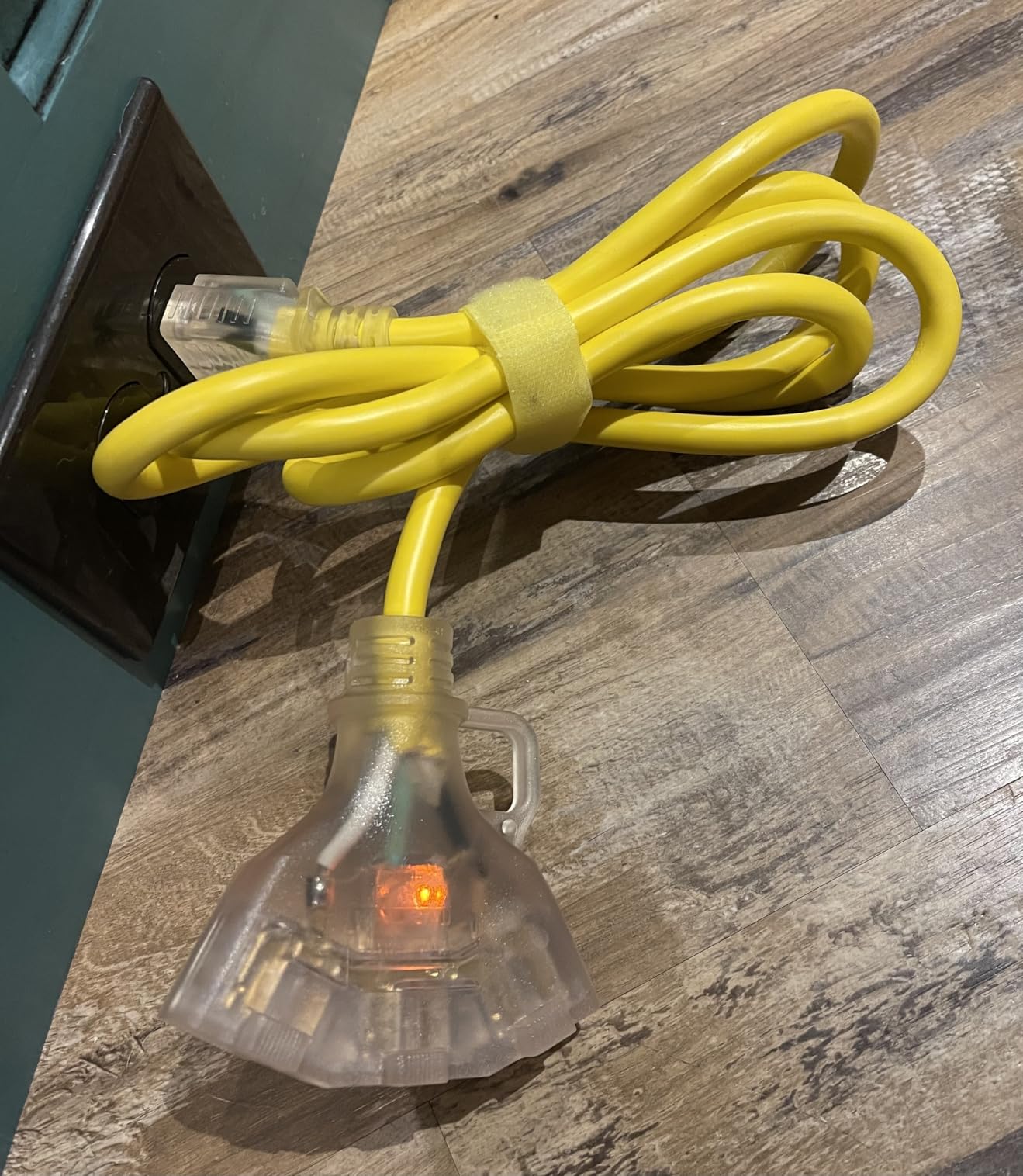 PlugSaf 50 FT 12 Gauge Yellow Heavy Duty Outdoor Extension Cord Waterproof customer photo 2