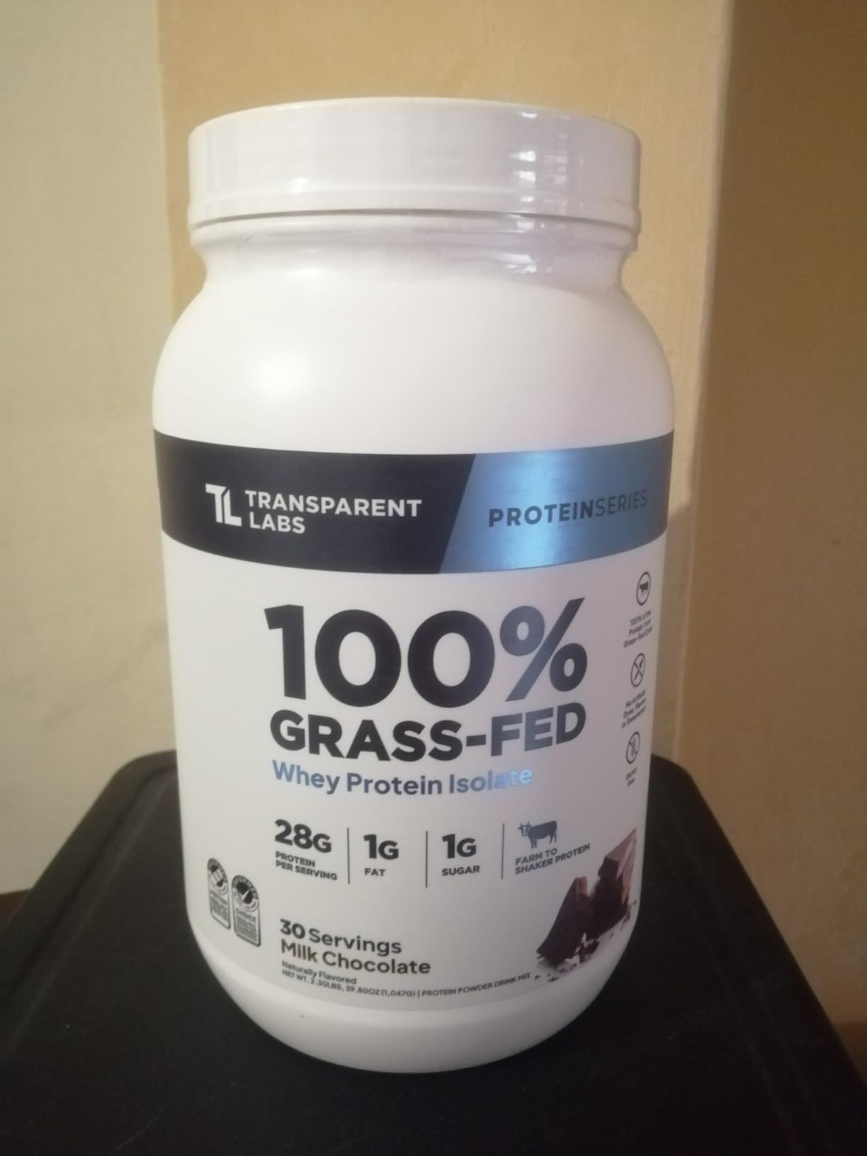 Transparent Labs Grass-Fed Whey Protein - 30 Servings, Milk Chocolate customer photo 1