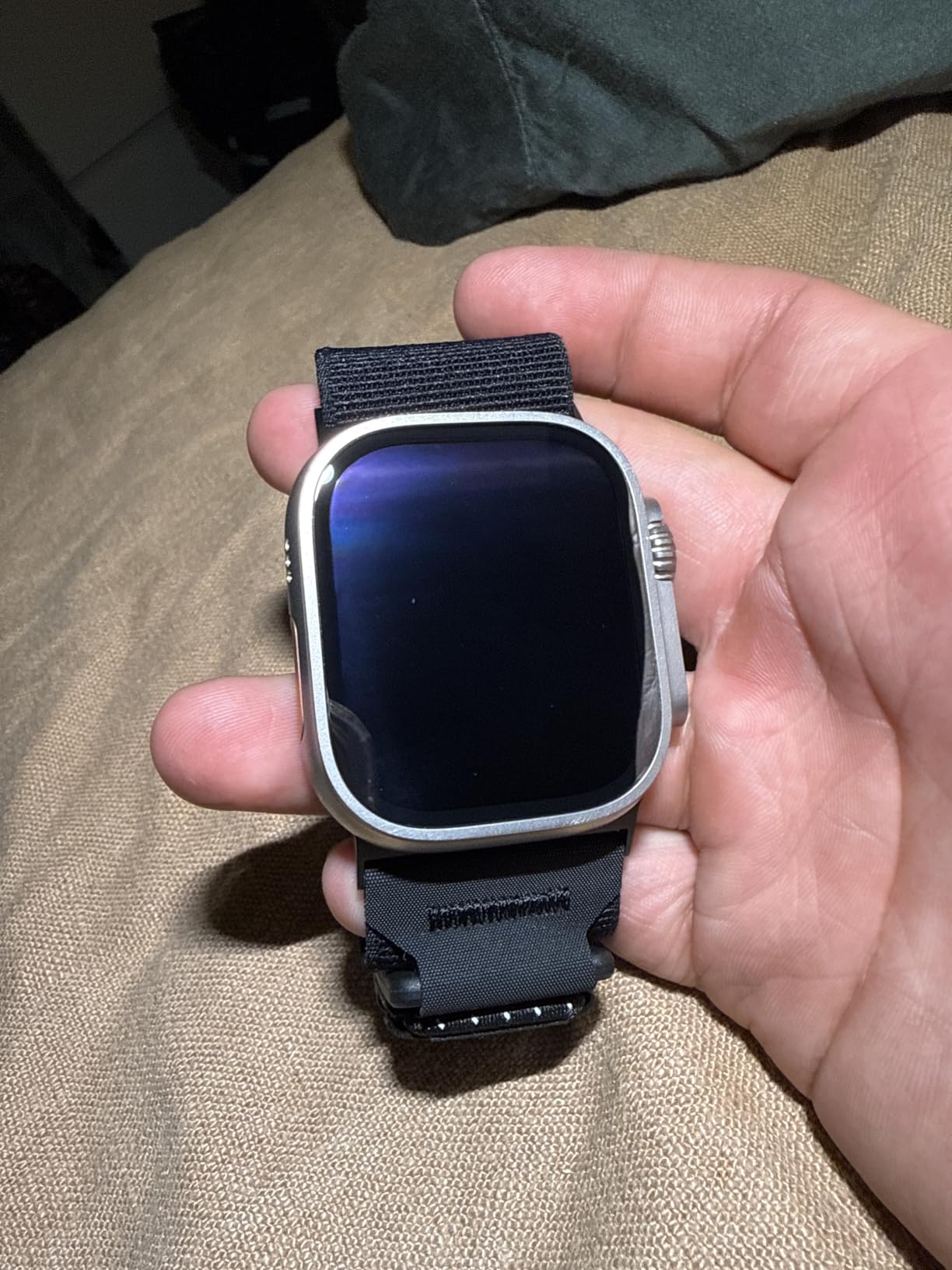 Apple Watch Ultra 2 [GPS + Cellular, 49mm] - Titanium Case with Blue Ocean Band, One Size (Renewed) customer photo 2